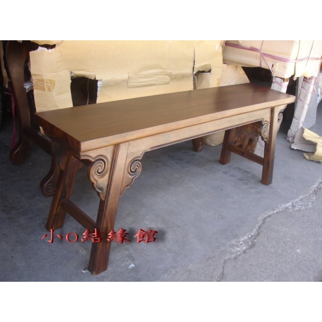 小o結緣館仿古傢俱.....厚面超長板凳.餐椅.休閒椅.會議椅(加寬版)127x28x48-細節圖2