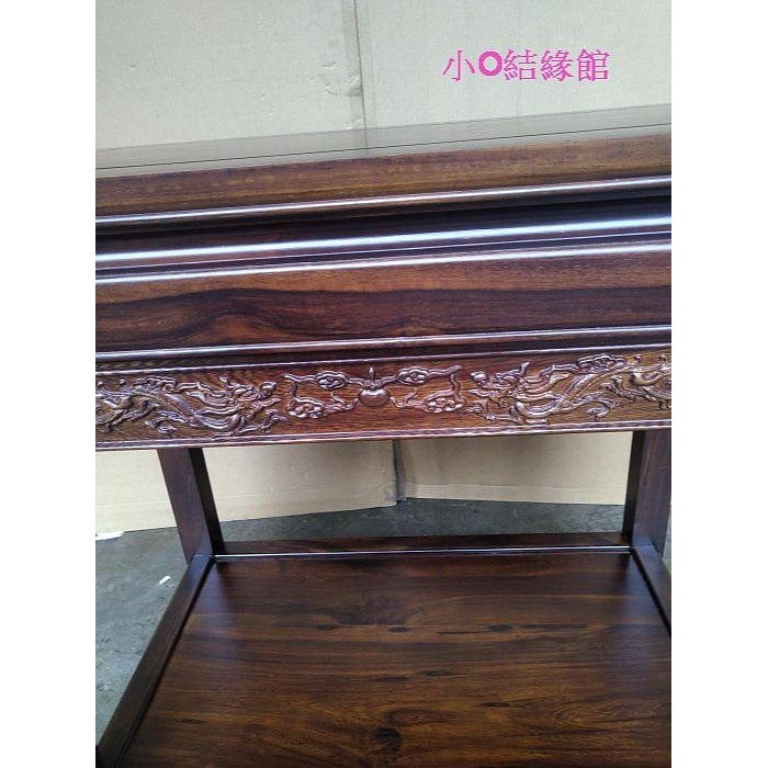 小o結緣館仿古傢俱...81高厚料雕花拼几花台.擺飾桌.藝品桌.茶几(雞翅木)81X50X81-細節圖4