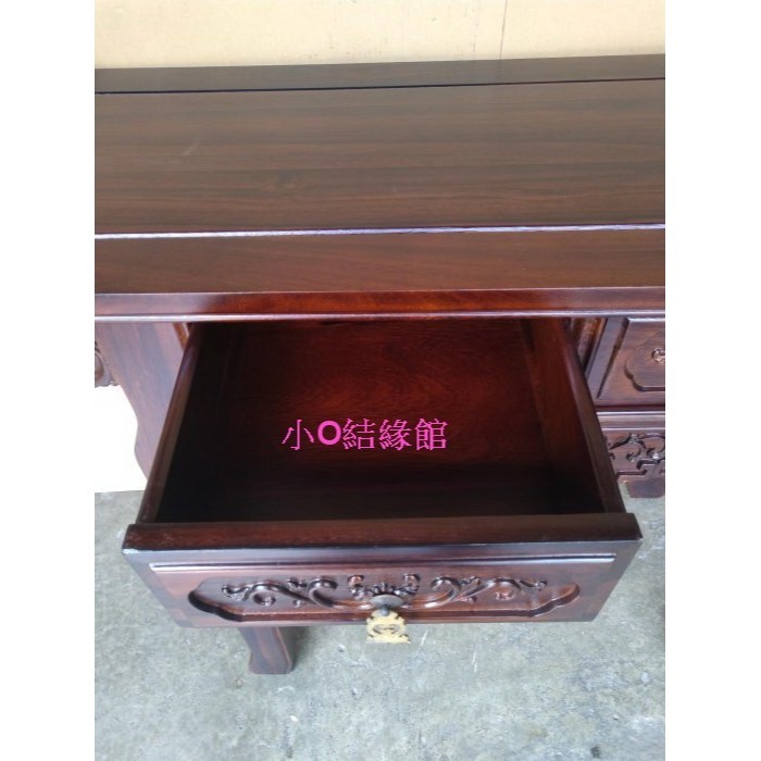 小o結緣館仿古傢俱..二抽古龍玄關桌.玄關桌.書桌.藝品桌.神桌(雞翅木)108x40x84-細節圖4