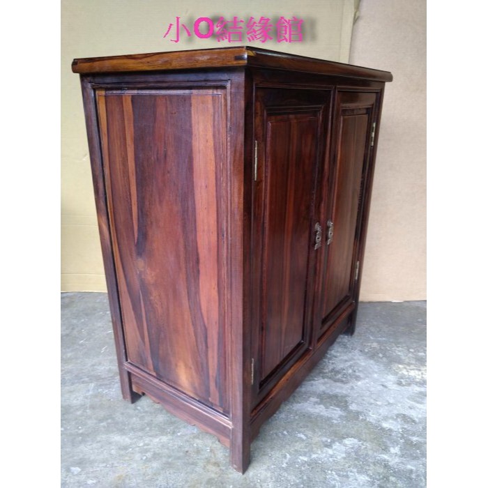 小o結緣館仿古傢俱...小型收纳櫃.三寶櫃.櫃中櫃.邊櫃.電話櫃(雞翅木)68x40X81-細節圖3