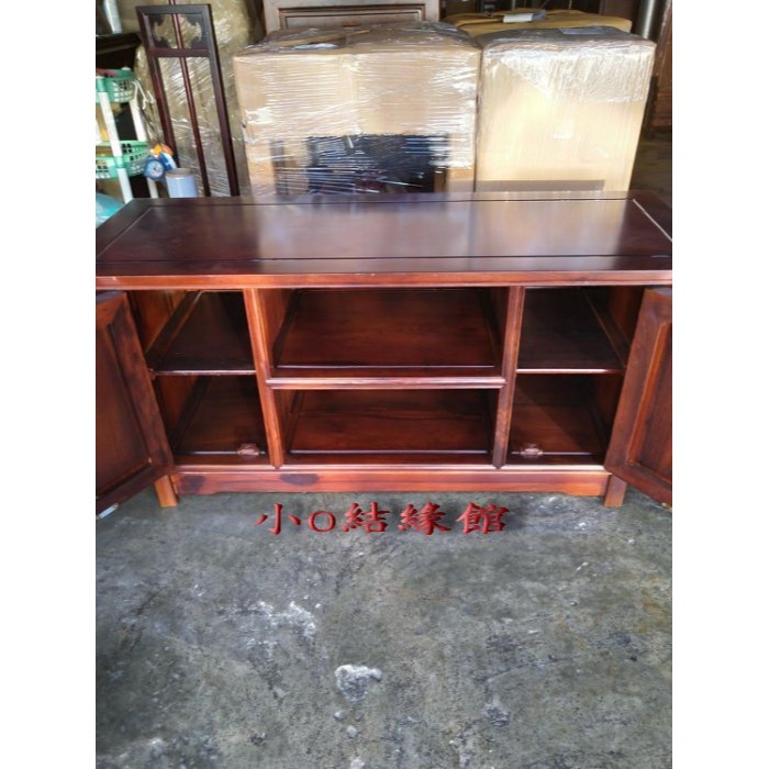小o結緣館仿古傢俱...127二格二門電視櫃.茶几.茶桌.液晶電視櫃(雞翅木)127x48x60-細節圖3