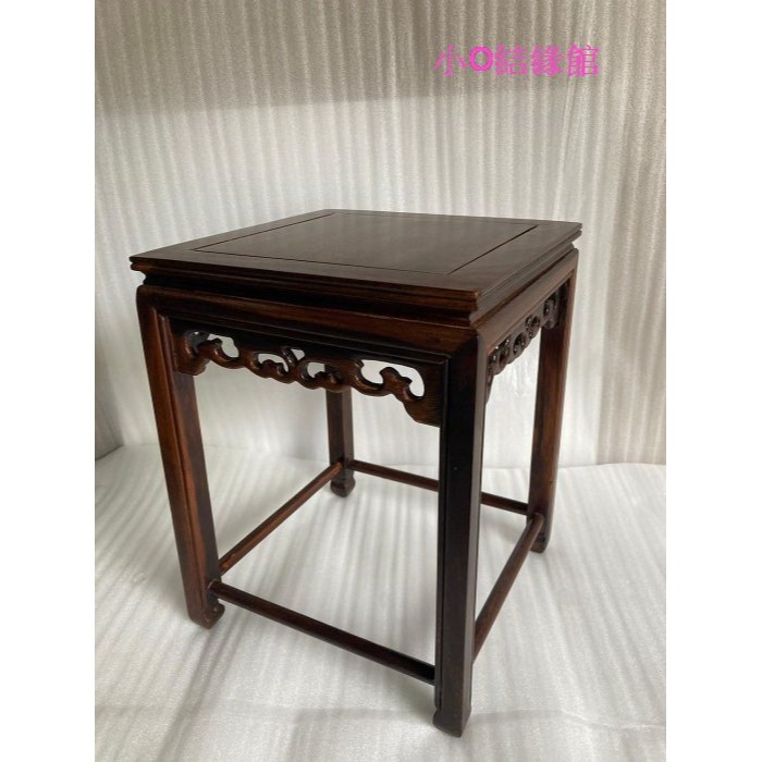 小o結緣館仿古傢俱..四方高款底座.神尊座.佛像座.木雕.石雕.神尊.茶壺(雞翅木)-細節圖2