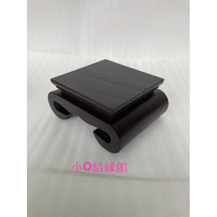 小o結緣館仿古傢俱.......書捲小底座.擺飾座(黑檀)12.5x10x6-細節圖2