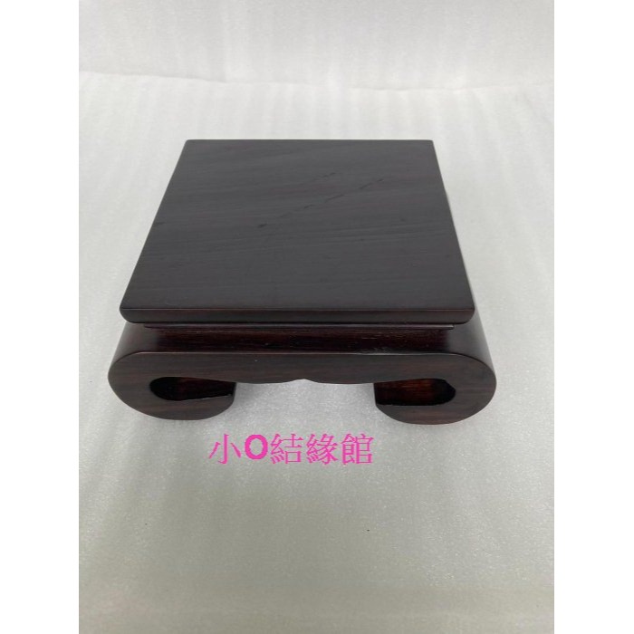 小o結緣館仿古傢俱.......書捲小底座.擺飾座(黑檀)12.5x10x6-細節圖3
