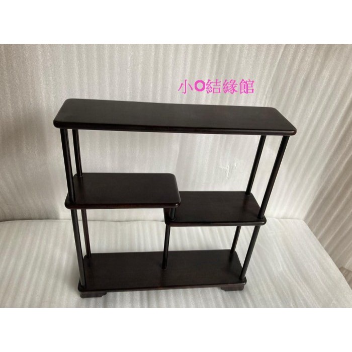 小o結緣館仿古傢俱............頂級黑檀木.小品架.多寶格-細節圖4