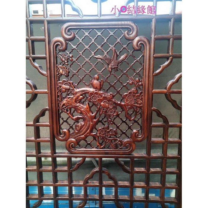小o結緣館仿古傢俱....花鳥窗花.門板.門片＇屏風61-1-細節圖2