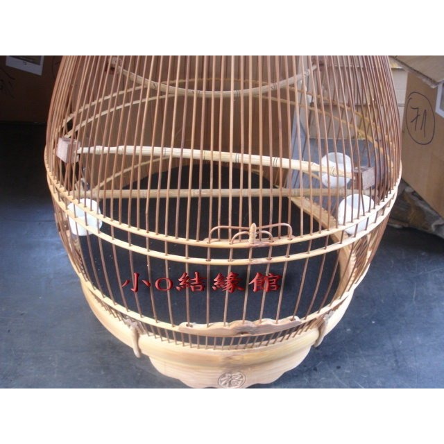 小o結緣館仿古傢俱..竹雕鳥籠＇精緻竹雕＇竹雕＇擺飾＇吊飾＇庭園裝飾(鳥籠)45x45x70-細節圖2