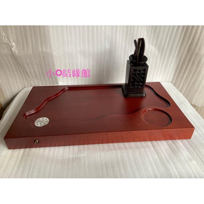 小o結緣館仿古家具................花梨木茶盤(台灣款)54x29.5x4.5-細節圖2