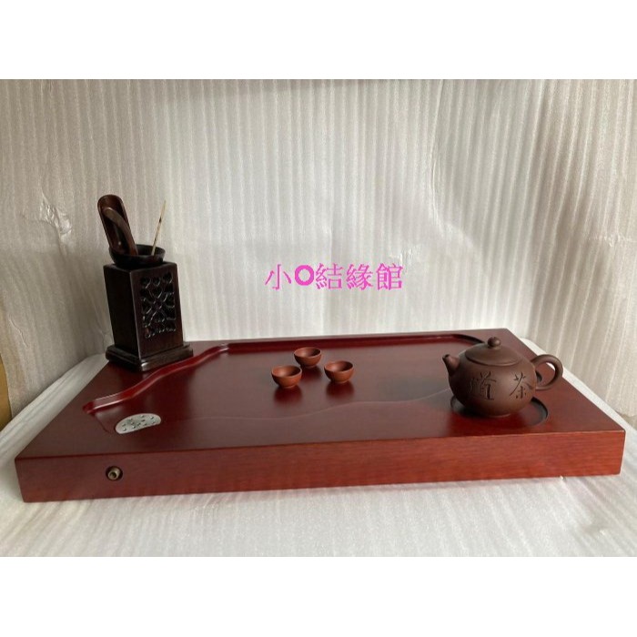 小o結緣館仿古家具................花梨木茶盤(台灣款)54x29.5x4.5-細節圖4