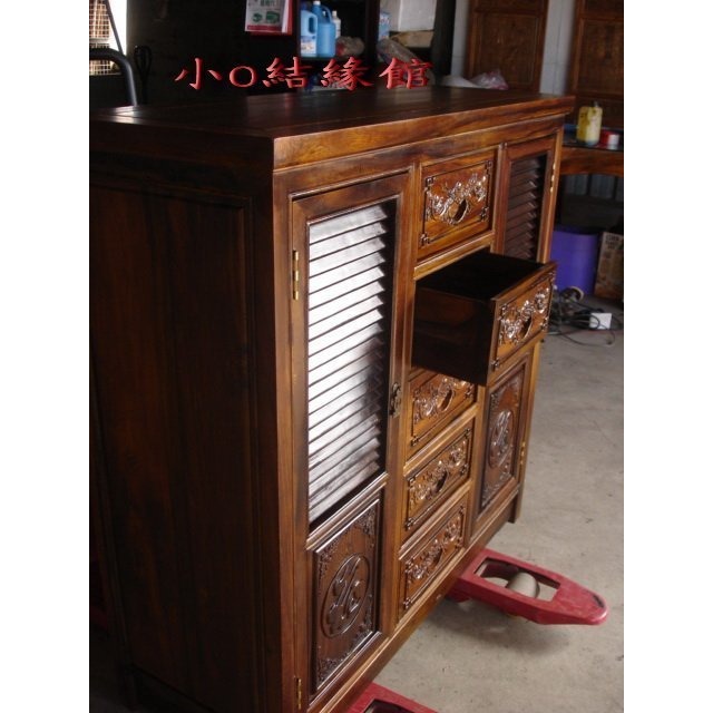 小o結緣館仿古傢俱...五抽二門收納櫃＇收納櫃＇＇玄關櫃(雞翅木)107x40x107-細節圖2