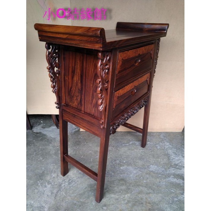 小o結緣館仿古傢俱.....翹頭中元寶桌.供桌.藝品桌.玄關桌78x40x106-細節圖2