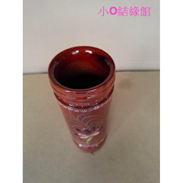 小o結緣館仿古傢俱.....招財進寶＇＇手工雕刻＇＇香筒8x8x23-細節圖4