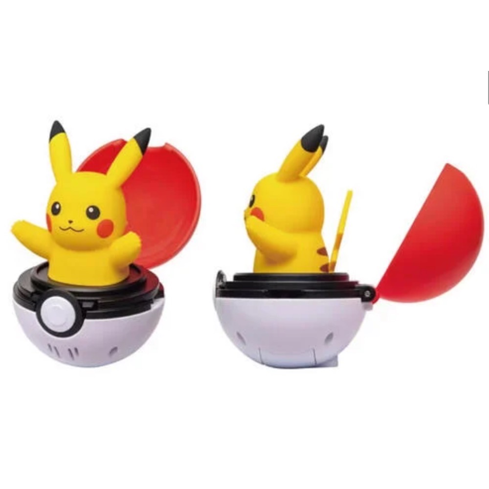 《普雷伊》日本空運 Pokemon 精靈寶可夢 彈彈有聲精靈球-皮卡丘 日本寶可夢中心-細節圖2