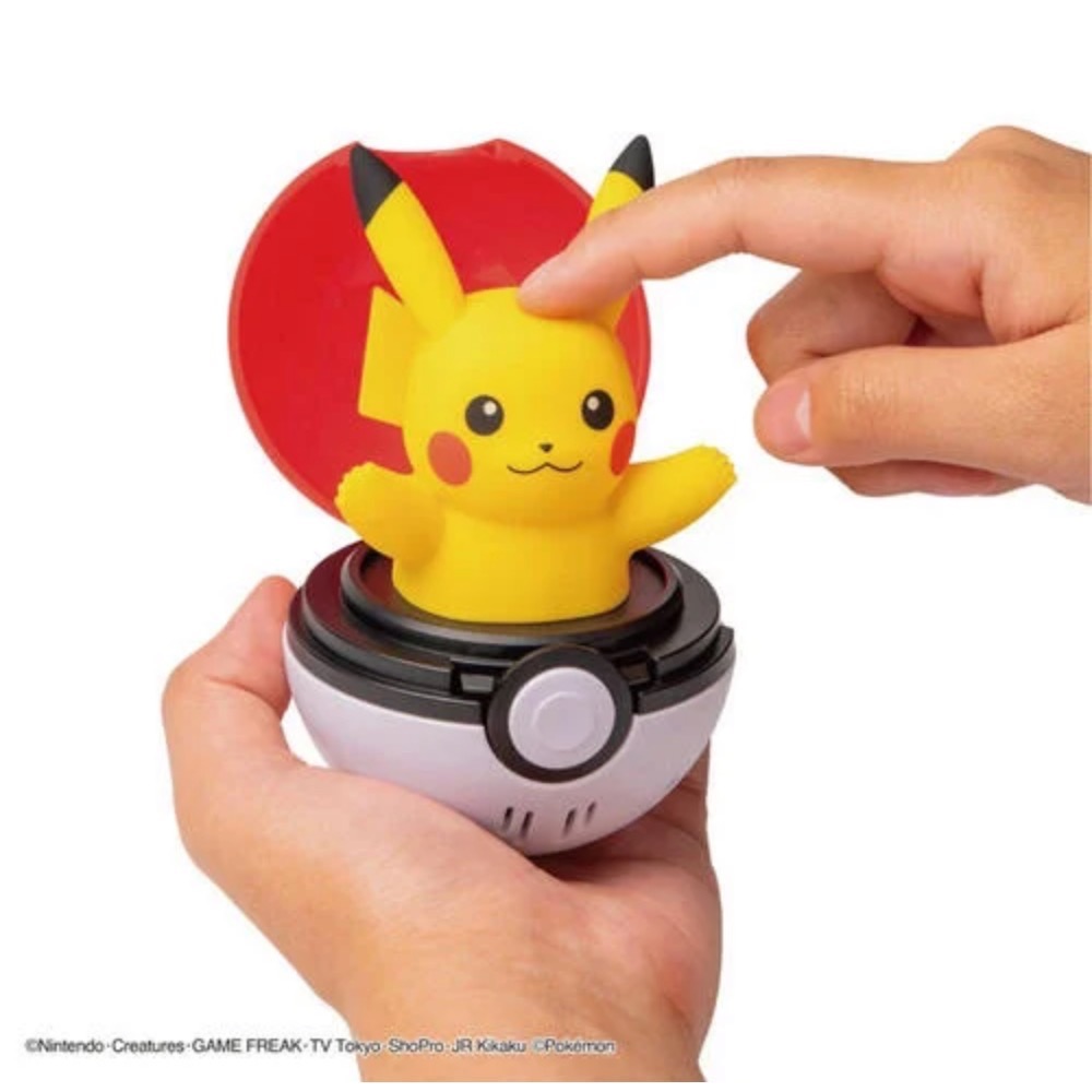 《普雷伊》日本空運 Pokemon 精靈寶可夢 彈彈有聲精靈球-皮卡丘 日本寶可夢中心-細節圖3