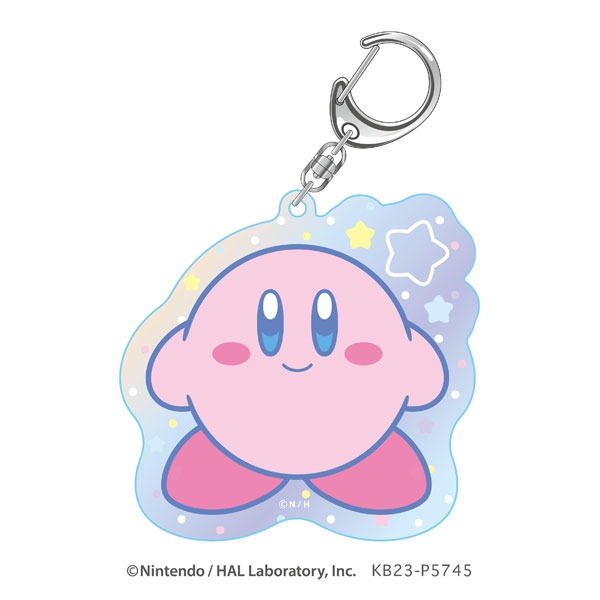 《普雷伊》Nintendo 任天堂小物-星之卡比  星のカービ Aurora 系列鑰匙扣-規格圖1
