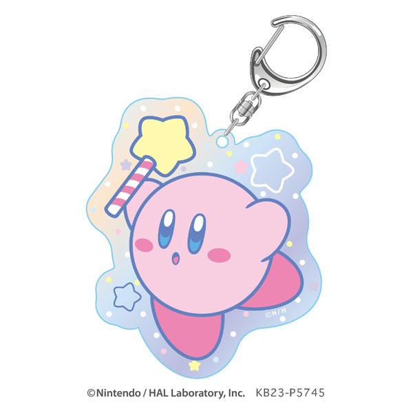 《普雷伊》Nintendo 任天堂小物-星之卡比  星のカービ Aurora 系列鑰匙扣-規格圖1