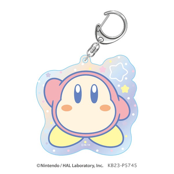 《普雷伊》Nintendo 任天堂小物-星之卡比  星のカービ Aurora 系列鑰匙扣-規格圖1