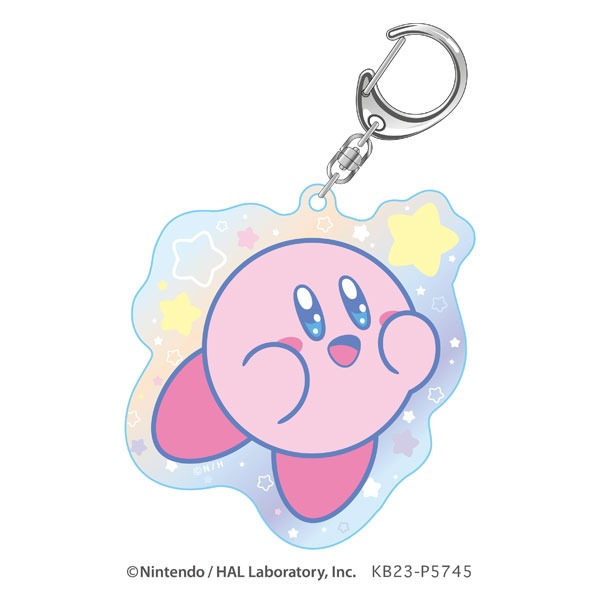 《普雷伊》Nintendo 任天堂小物-星之卡比  星のカービ Aurora 系列鑰匙扣-規格圖1