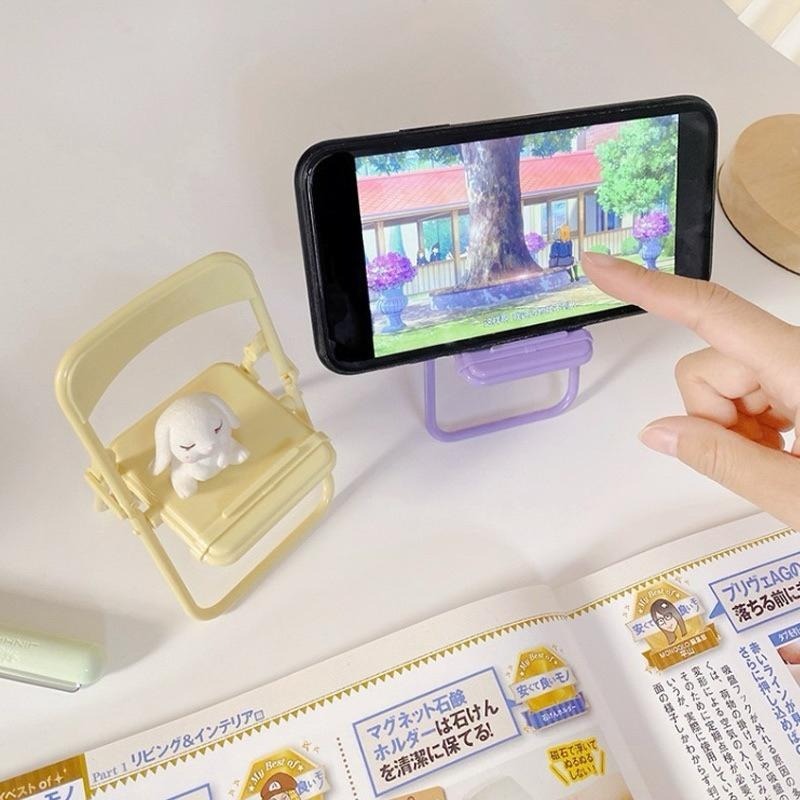 手機架 手機支架 桌面手機架 懶人支架 椅子手機架  手機座 迷你椅子手機支架 小禮物 小椅子支架 追劇神器-細節圖2