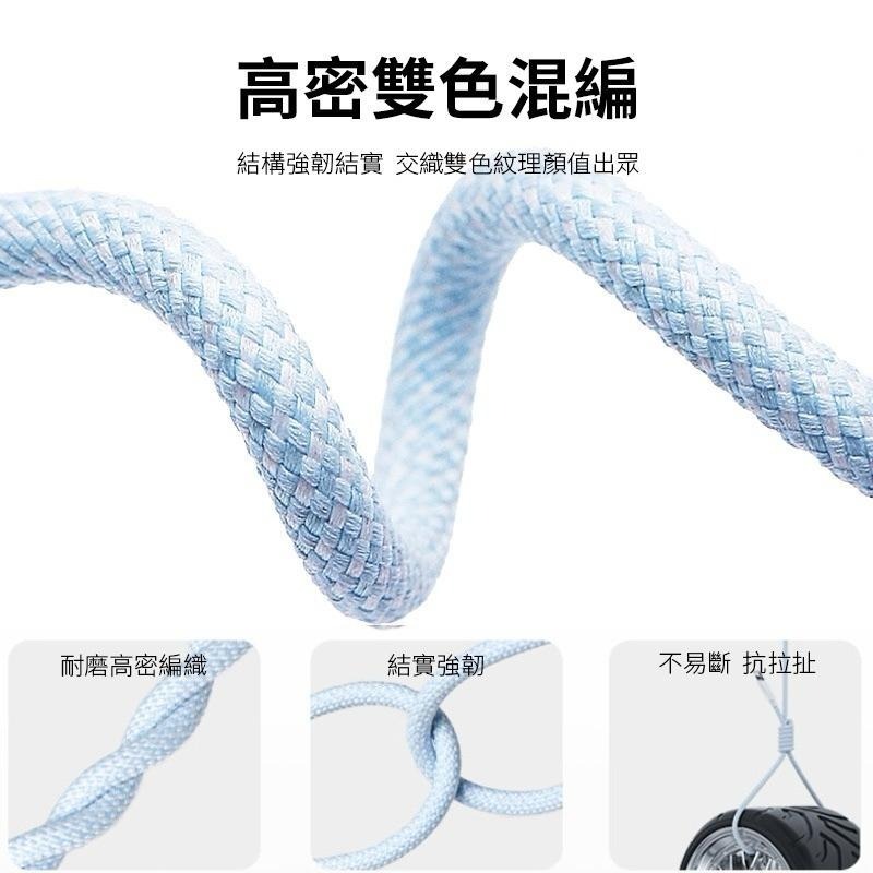 PD快充線 PD線 快速充電線 充電線 傳輸線 編織線 C to L 一米 兩米-細節圖3