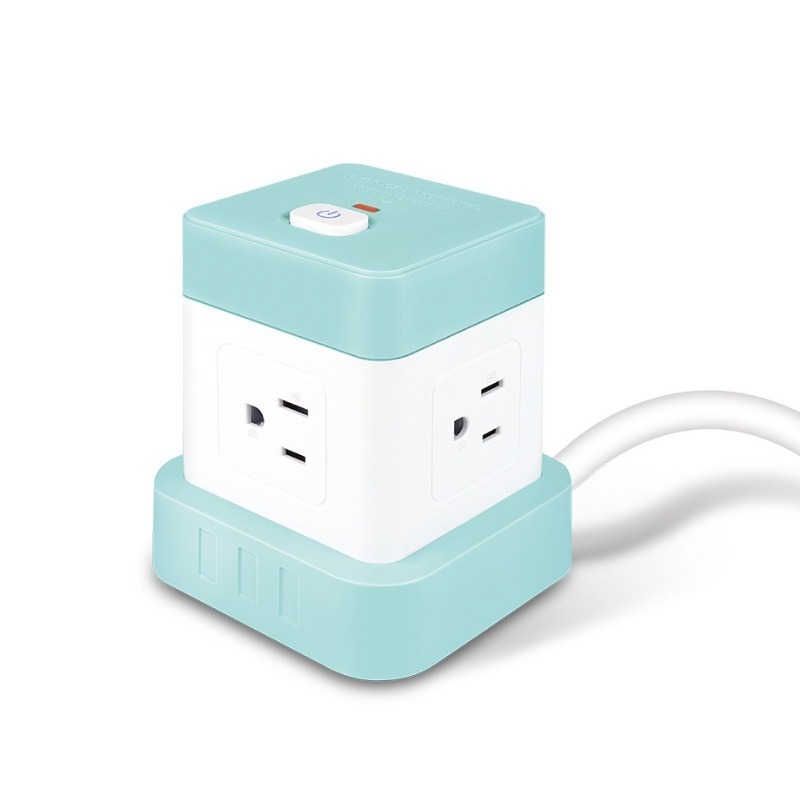 ️聖岡科技 按壓式開關 魔方立式延長線 延長線 立體延長線 四面插座 魔方插座 3P直向插頭-規格圖8