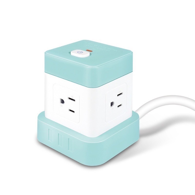 ️聖岡科技 按壓式開關 魔方立式延長線 延長線 立體延長線 四面插座 魔方插座 3P直向插頭-規格圖8