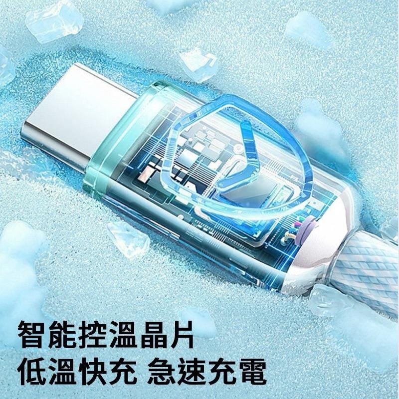 充電線 快充線 雙Type-C PD快充線 A to L 編織充電線 適用 蘋果 三星 OPPO SONY 小米 華碩-細節圖5