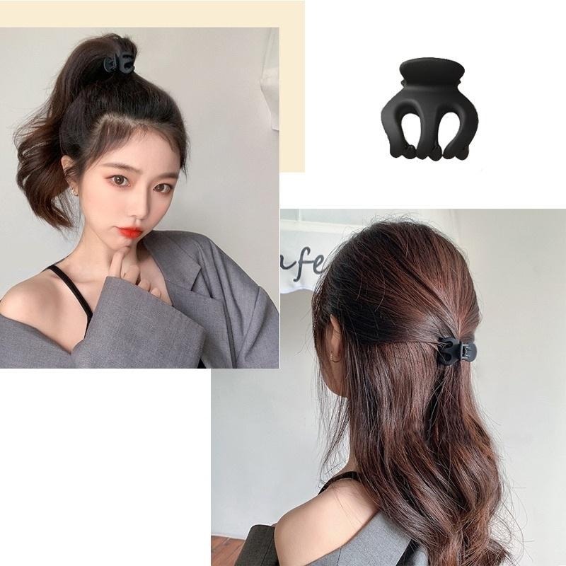 磨砂霧面抓夾 髮夾 小髮夾  瀏海小抓夾 南瓜抓夾 碎髮抓夾 高馬尾爪夾 固定夾 造型小髮夾 爪夾 公主頭抓夾 單入-細節圖2
