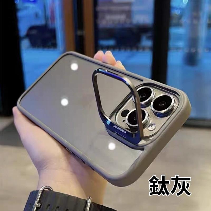 隱形支架 鏡頭框支架 鏡頭框手機架 防摔殼  保護殼 手機殼 適用 iPhone15 14 13 12 11 贈鏡頭貼-細節圖6
