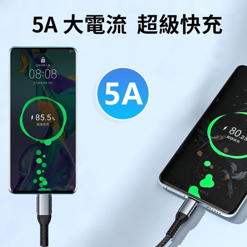 PD快充線 100W 傳輸線 充電線 雙TypeC充電線 Type-C to Type-C i15適用 新安卓-細節圖2