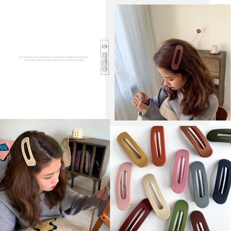 韓系髮夾 磨砂霧面髮夾 一字夾 鴨嘴夾 一字夾 邊夾 瀏海髮夾 可愛髮夾 髮飾 髮夾 邊夾-細節圖4