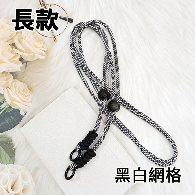 長款_黑白網格+透明扣環卡片