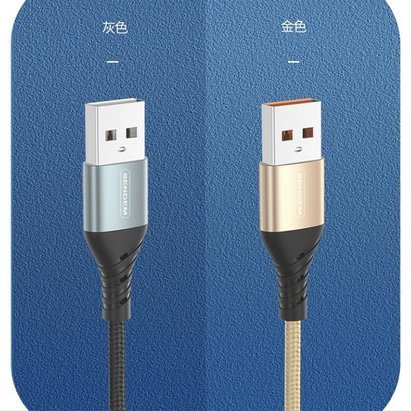 快充線 編織充電線 充電線 蘋果 1米 6A 適用iPhone 安卓 TypeC-細節圖7