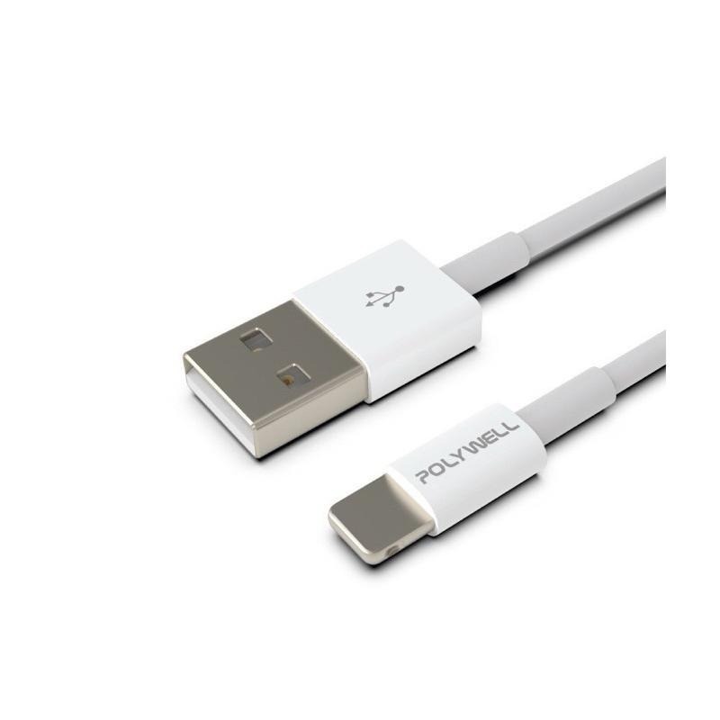 POLYWELL Type-A to 蘋果 3A充電線 50公分~2米 充電線 適用蘋果iPhone 寶利威爾-細節圖6