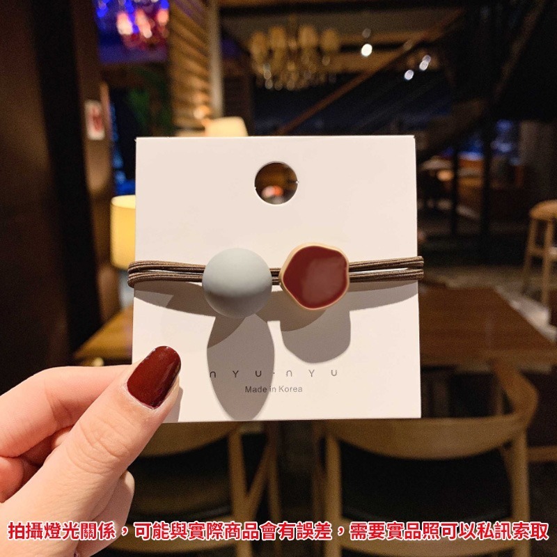 韓版 東大門 髮圈珍珠 水晶 髮束 髮圈 珍珠 糖果球 髮飾 扎馬尾 低馬尾 丸子頭 髮繩 彈力髮圈 橡皮圈 粗綁繩-規格圖9