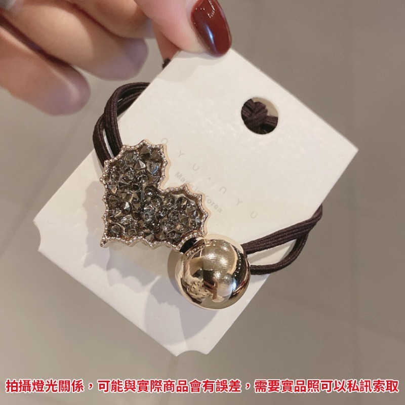 韓版 東大門 髮圈珍珠 水晶 髮束 髮圈 珍珠 糖果球 髮飾 扎馬尾 低馬尾 丸子頭 髮繩 彈力髮圈 橡皮圈 粗綁繩-規格圖9