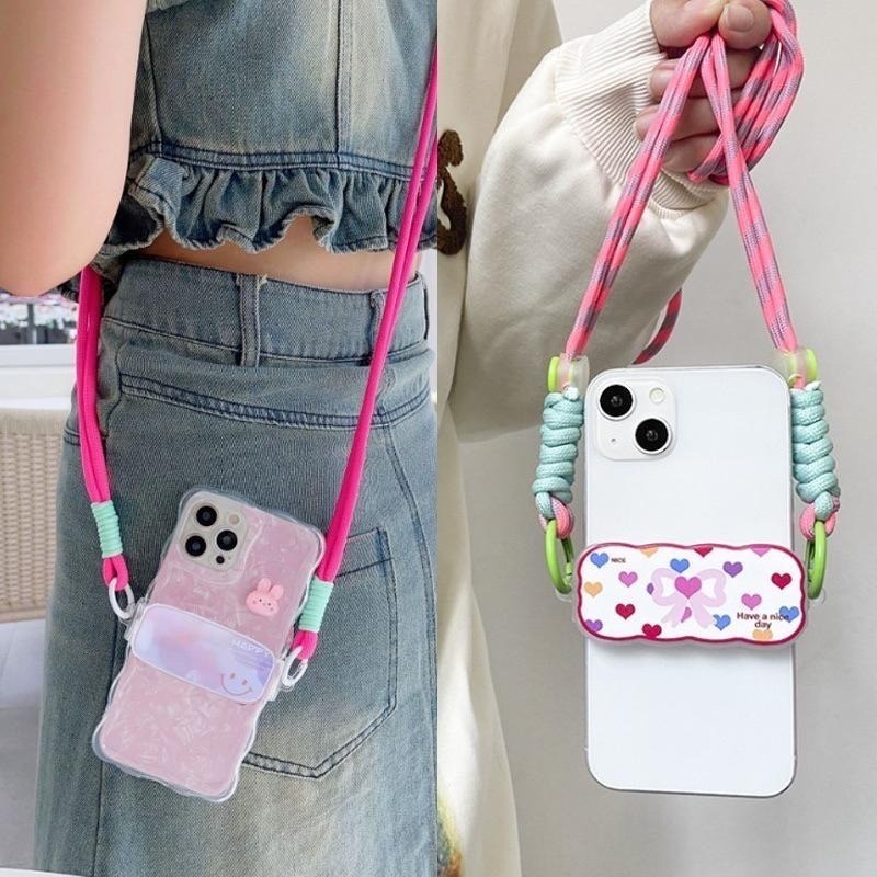 手機通用伸縮背夾 手機夾 手機背夾 通用背夾 保護殼背夾 手機殼背夾 背夾 斜跨掛繩 掛繩 手機攜跨掛繩 手機掛繩-細節圖6