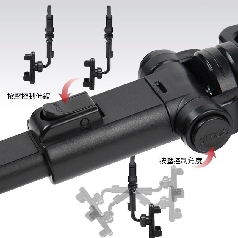 萬用後照鏡手機支架 多角度後照鏡手機 支架 桌夾 櫃夾 後視鏡 手機支架 車用手機支架 懶人支架 後座手機架 手機夾-細節圖7