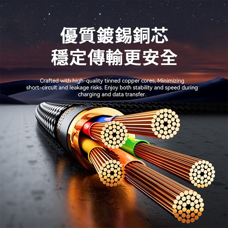 二合一 65WPD快充線 T型 T字快充線 一拖二PD線 TypeC to TypeC / 蘋果 充電線-細節圖3