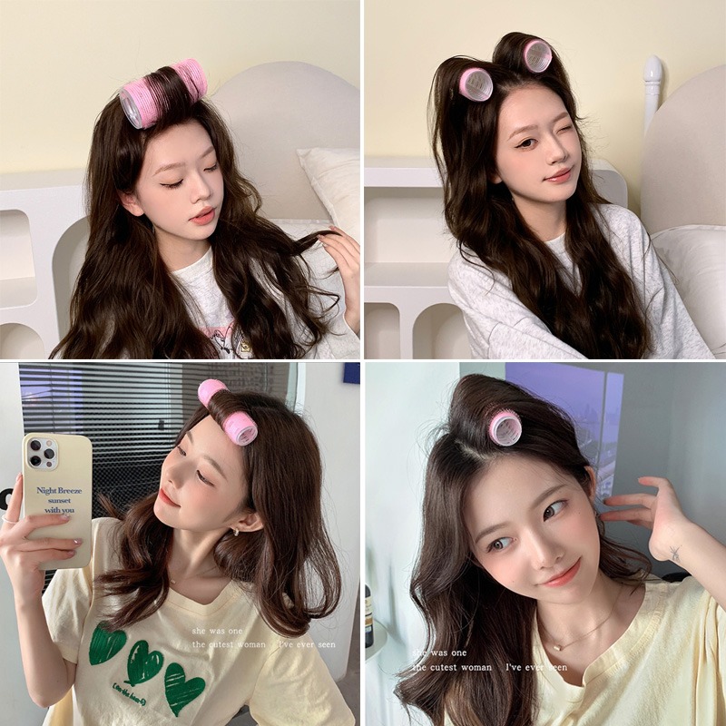 髮捲 造型髮卷 加長髮捲 加熱鋁片髮捲 捲髮造型用品 髮根蓬髮工具 魔鬼氈捲子 8字瀏海 大波浪 空氣瀏海 內彎-細節圖6