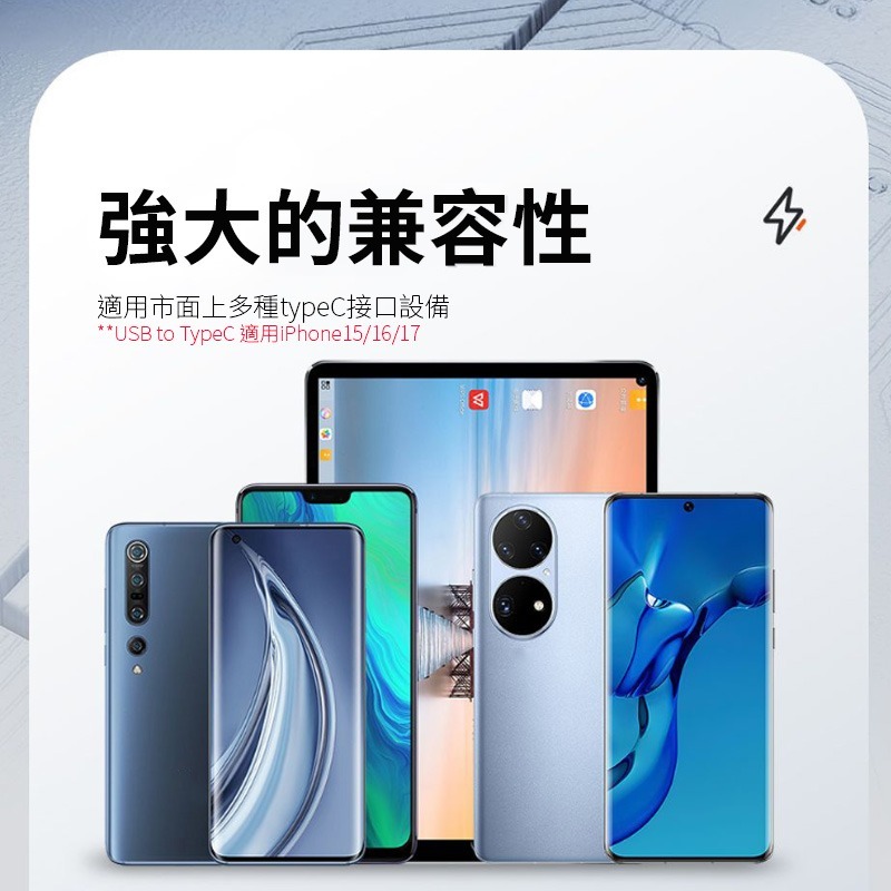 120W超級閃充 PD快充線 雙typeC USBA to typeC 適用iPhone15/16/17充電 星月系列-細節圖9