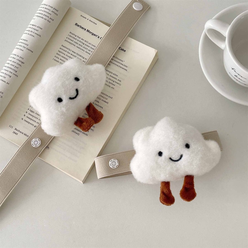 【可愛窗簾綁帶】雲朵造型  胖乎乎卡皮巴拉 窗簾扣｜療癒系窗簾束帶 綁窗神器 創意居家佈置(2入裝)-細節圖2