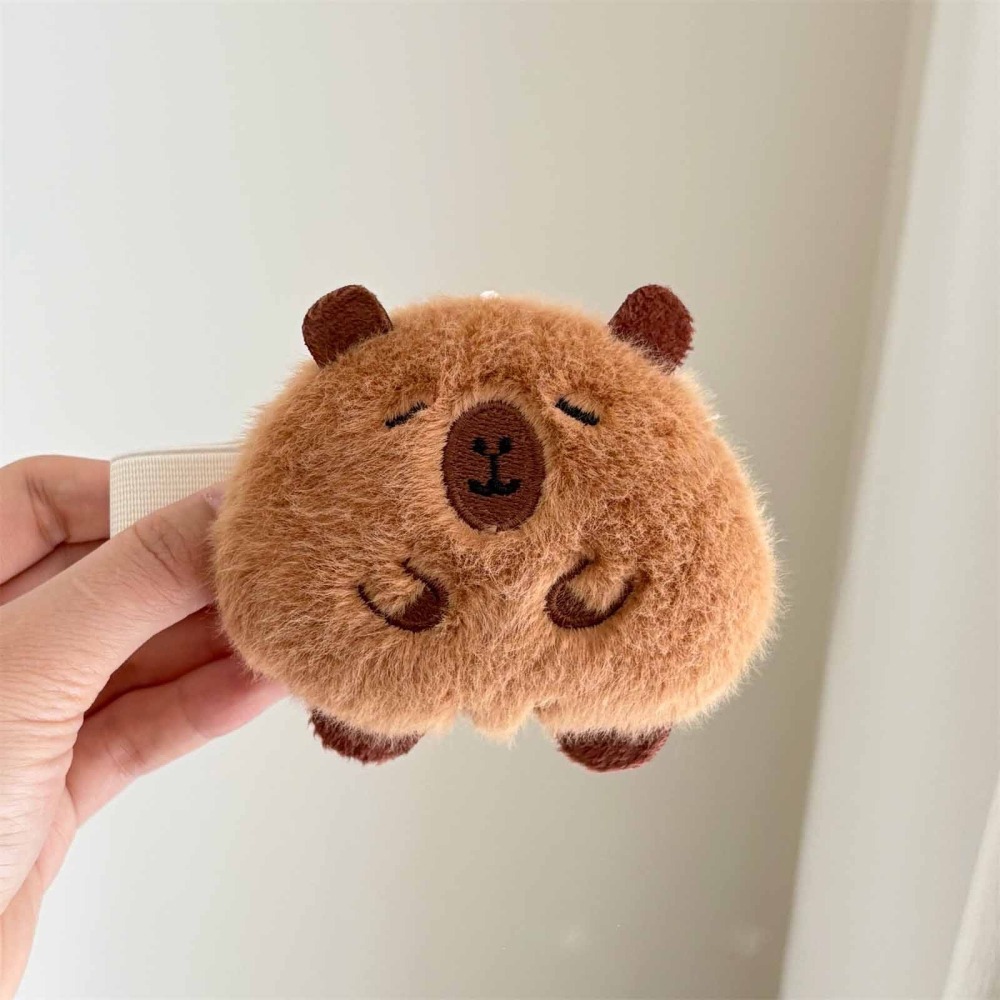 【可愛窗簾綁帶】雲朵造型  胖乎乎卡皮巴拉 窗簾扣｜療癒系窗簾束帶 綁窗神器 創意居家佈置(2入裝)-細節圖5