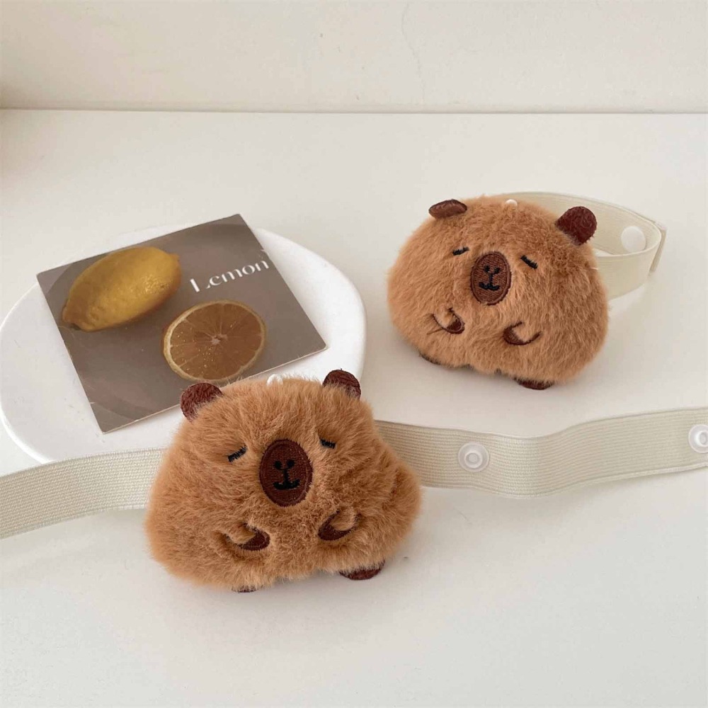 【可愛窗簾綁帶】雲朵造型  胖乎乎卡皮巴拉 窗簾扣｜療癒系窗簾束帶 綁窗神器 創意居家佈置(2入裝)-細節圖7