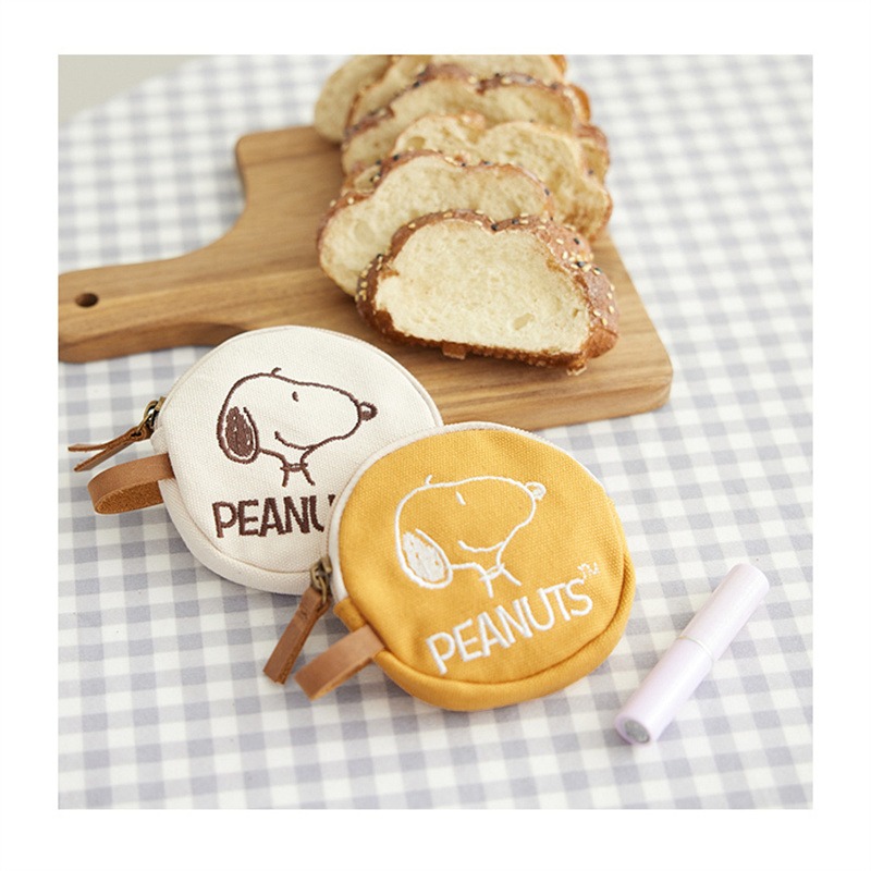 【現貨🔥日系SNOOPY小巧零錢包】卡通可愛造型｜拉鍊收納｜三色可選🎀(直徑11cm)-細節圖3