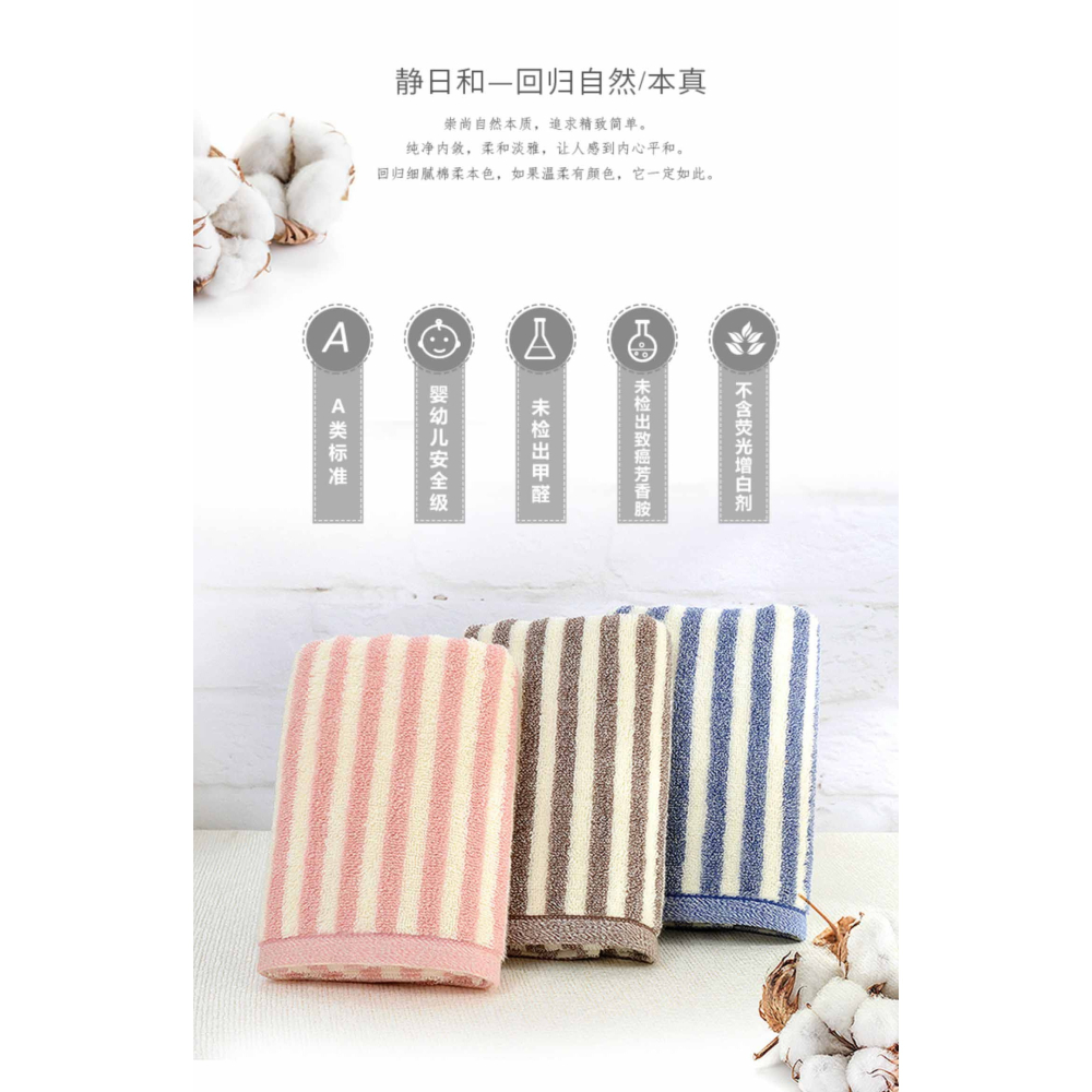 【超值3色可選】純棉家用成人毛巾 60x30cm｜柔軟吸水｜居家必備-細節圖2