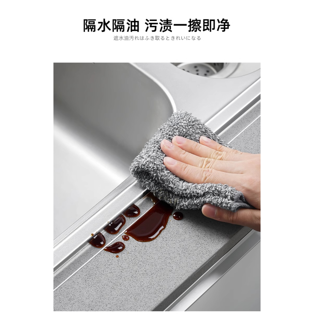 【防水密封膠條】日本防水防霉封邊貼｜透明款｜水槽灶台馬桶邊緣密封膠條｜3.2米長｜防霉美縫貼-細節圖5