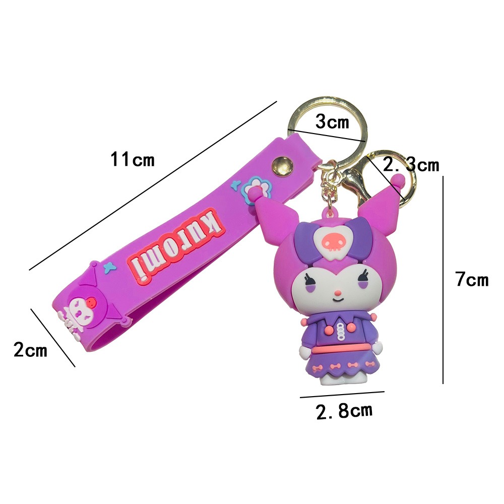 庫洛米鑰匙圈掛件｜可愛卡通吊飾｜少女心包包裝飾｜精緻氣質小物｜三麗鷗風鑰匙扣-細節圖2