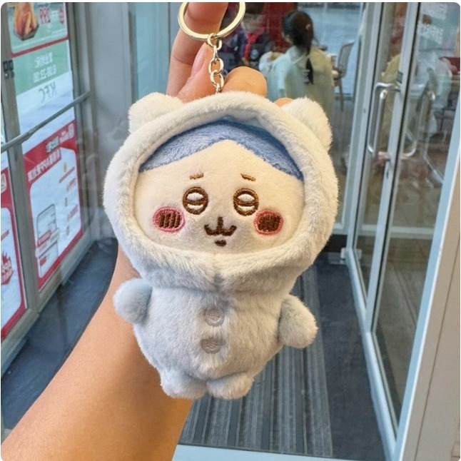 睡衣款吉伊卡哇掛件娃娃｜吉伊/小八/烏薩奇 絨毛吊飾｜可愛公仔鑰匙圈｜睡衣限定版包包掛飾玩偶-規格圖4