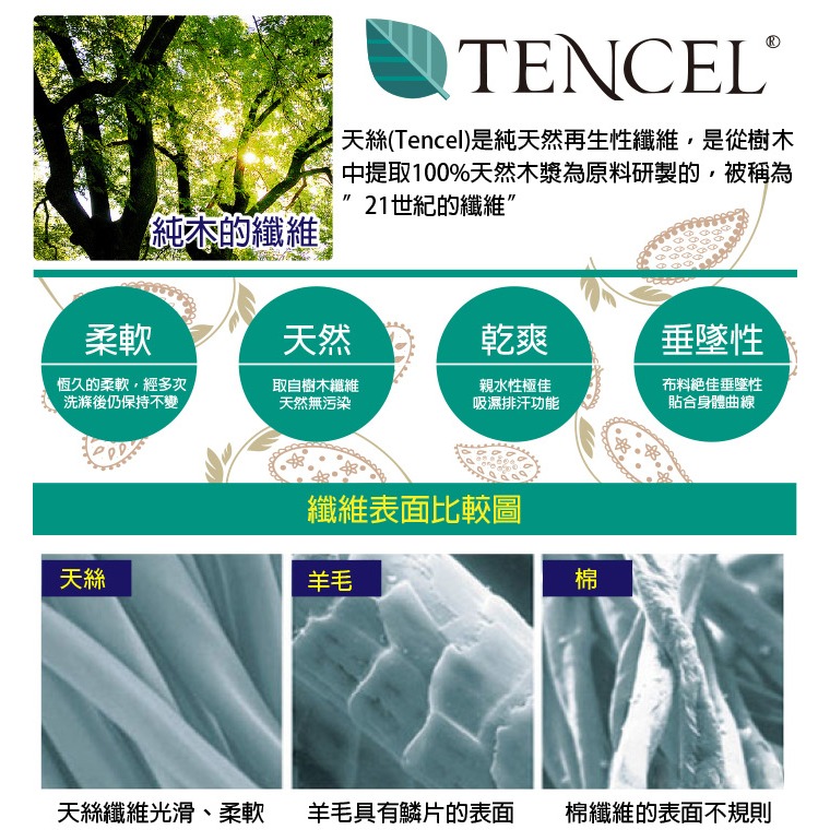 【爽眠工房】專櫃頂級寢具 植萃系列 床包+冬夏兩用被套組｜60支天絲 植萃系列 100%萊賽爾纖維-細節圖5